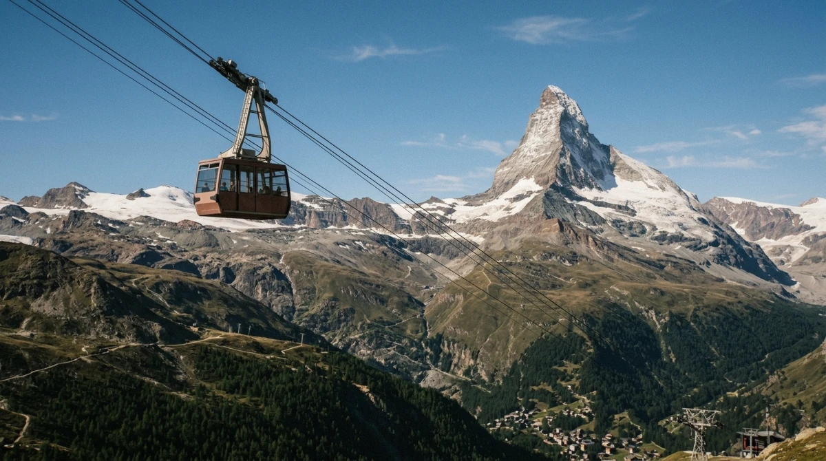 A ticket window at a Zermatt mountain railway station, part of understanding what Zermatt tours and lift tickets cost